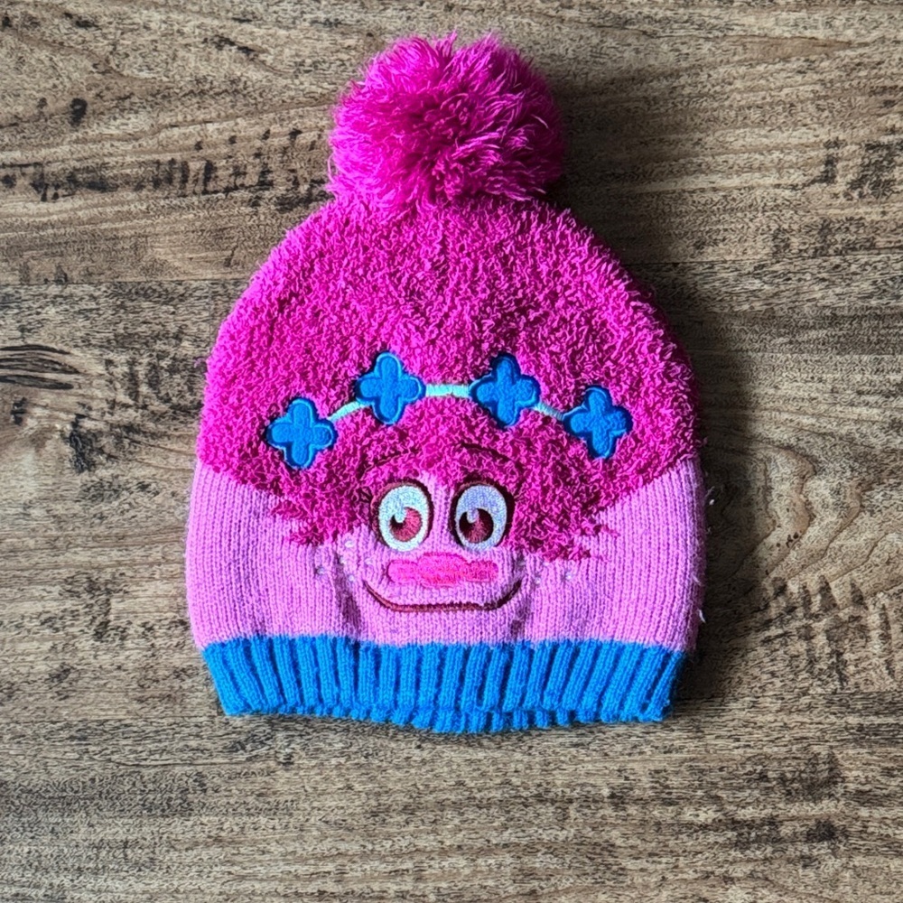 Dreamworks Trolls Blue and Pink Beanie